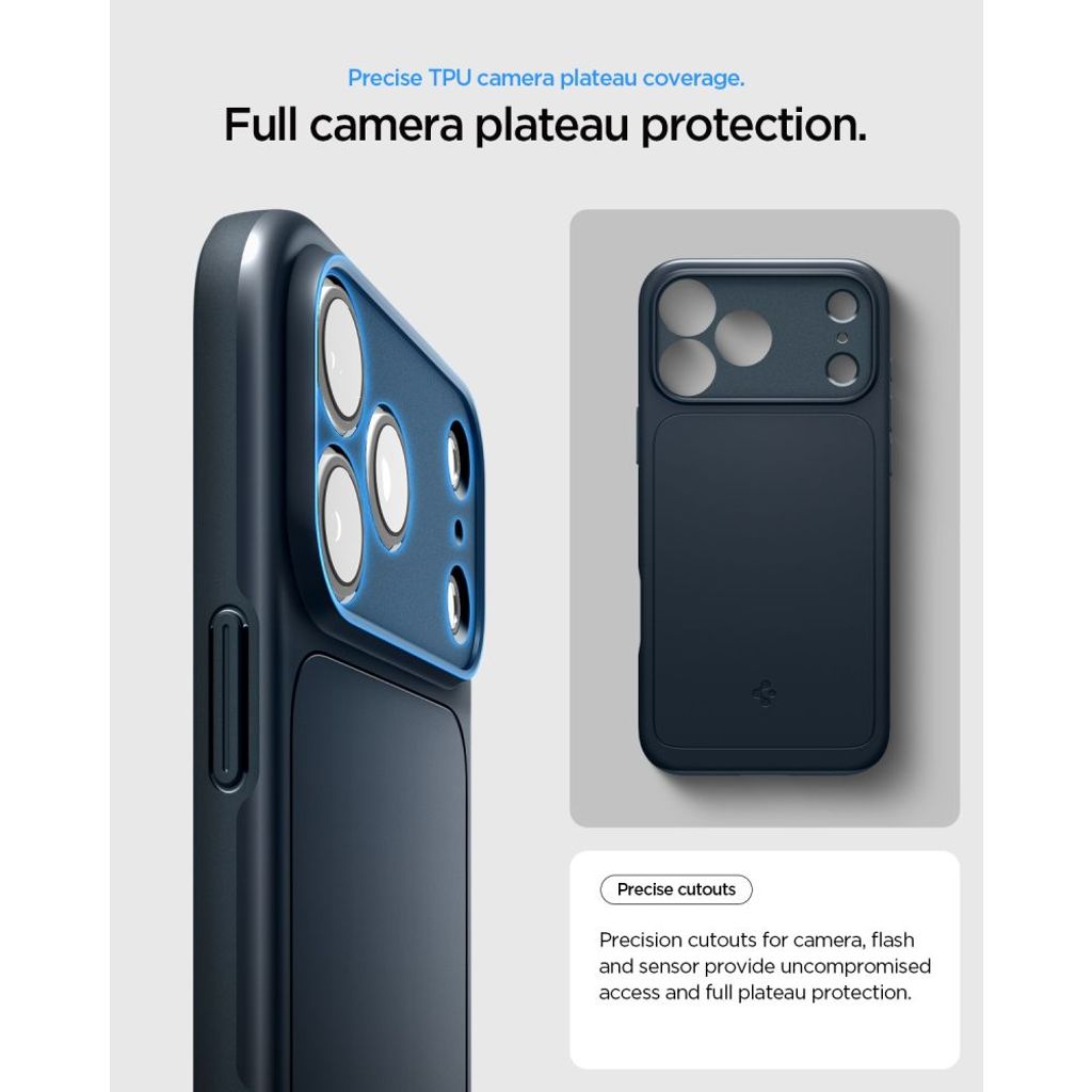 Spigen Thin Fit MagSafe -kuori till iPhone 18 Pro Max/17 Pro Max - Harmaa