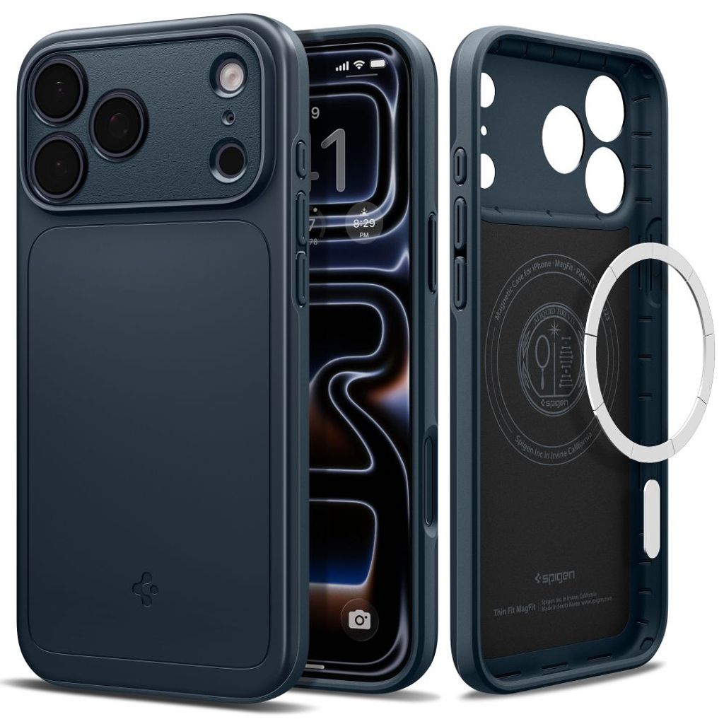 Spigen Thin Fit MagSafe -kuori till iPhone 18 Pro Max/17 Pro Max - Harmaa