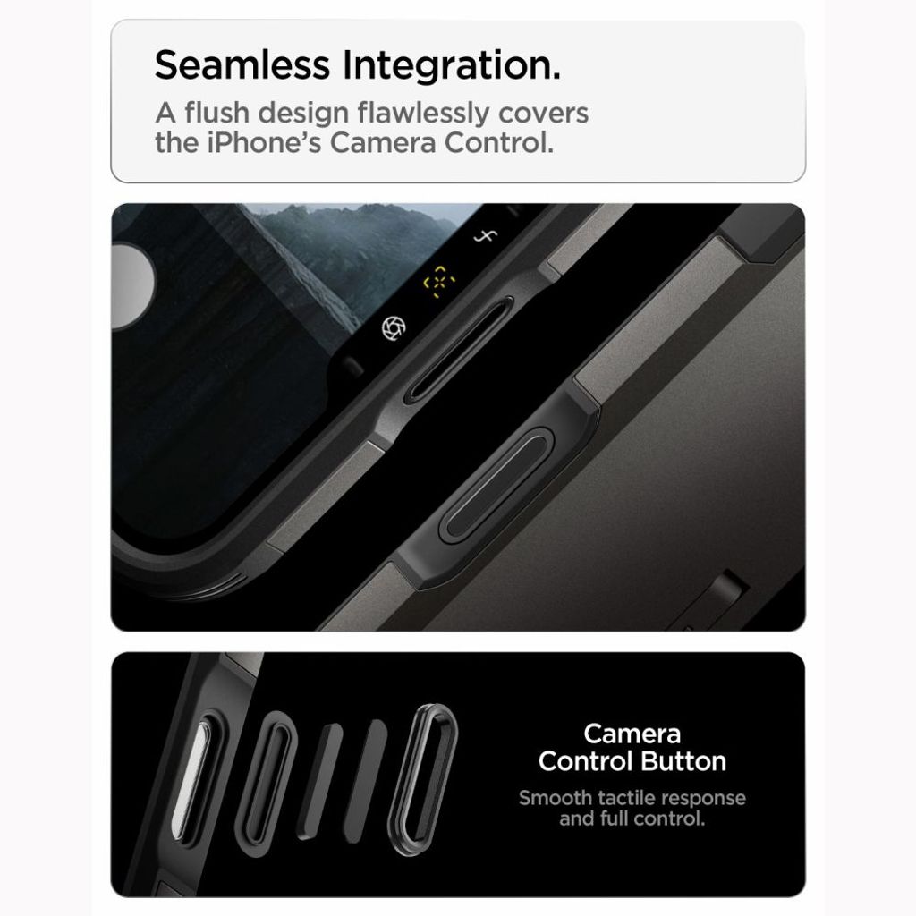 Spigen Tough Armor MagSafe -kuori till iPhone 18 Pro/17 Pro - Musta