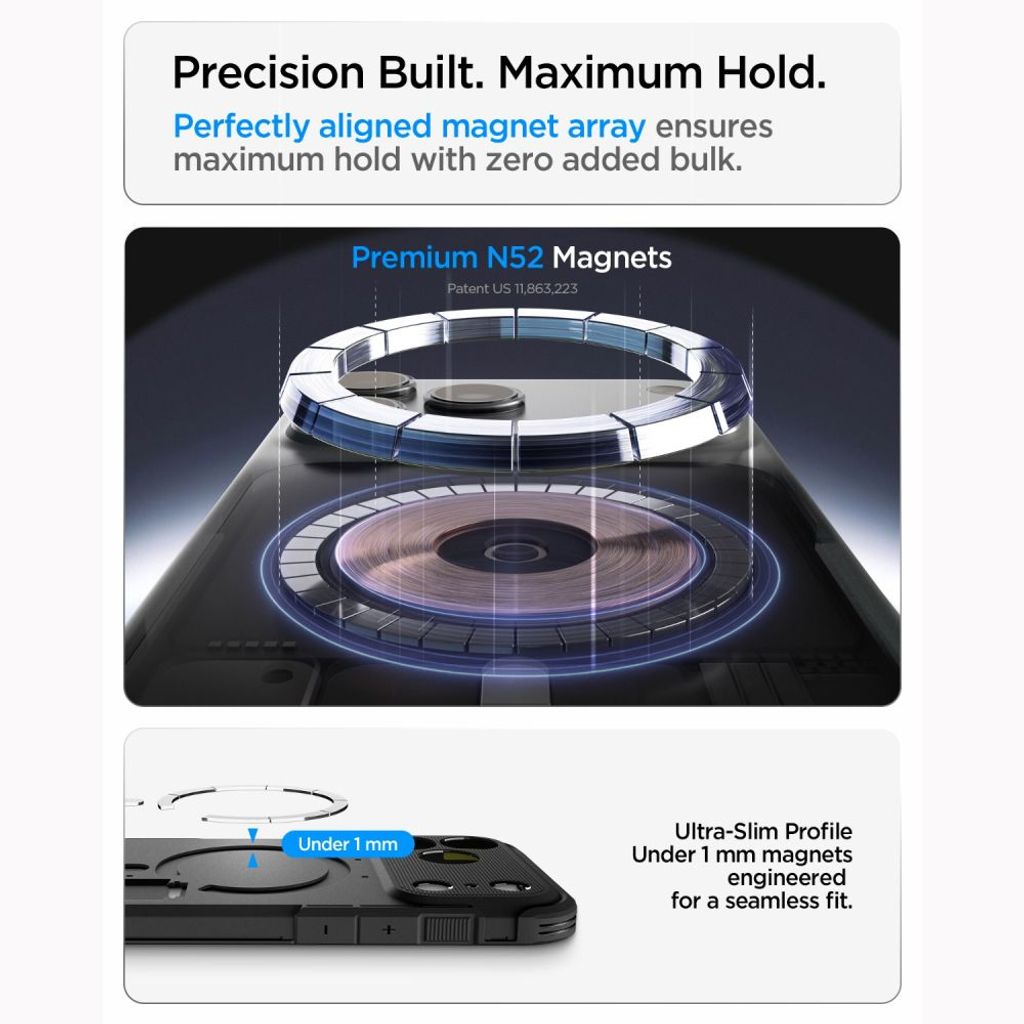 Spigen Tough Armor -kuori till iPhone 18 Pro Max/17 Pro Max - Musta