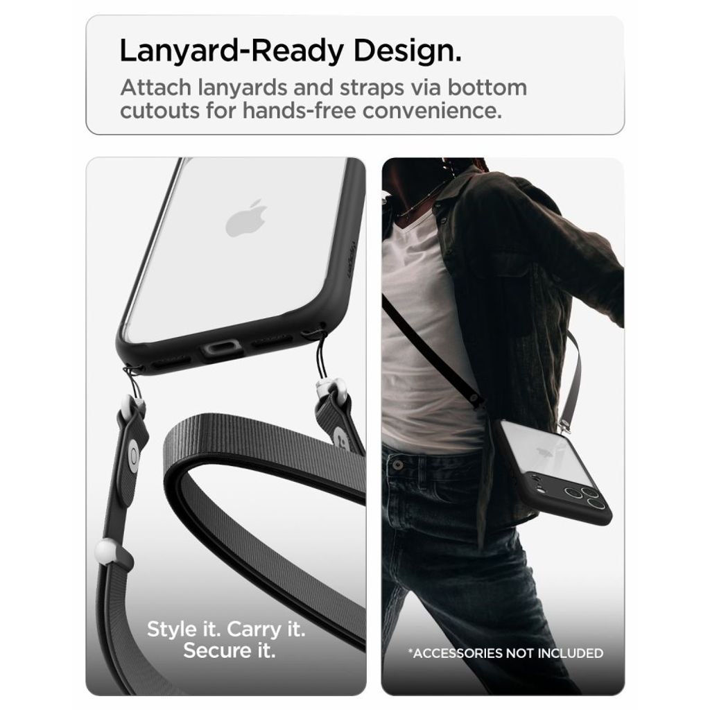 Spigen Ultra Hybrid -kuori till iPhone 18 Pro Max/17 Pro Max - Musta
