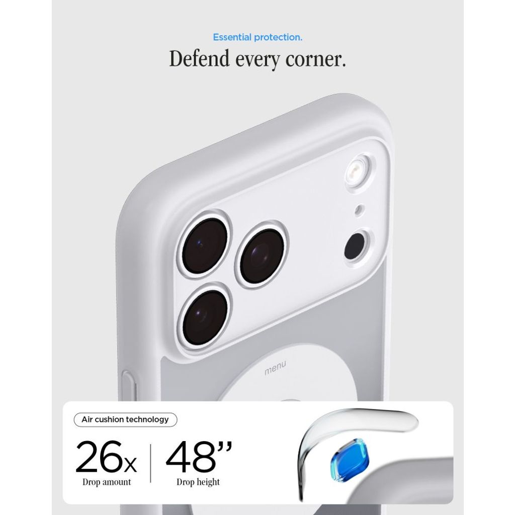 Spigen Ultra Hybrid MagSafe -kuori till iPhone 18 Pro/17 Pro - Hopea