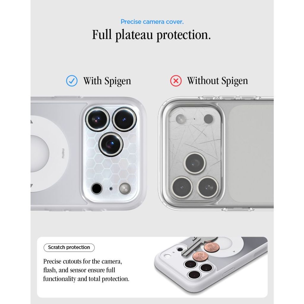 Spigen Ultra Hybrid MagSafe -kuori till iPhone 18 Pro/17 Pro - Hopea