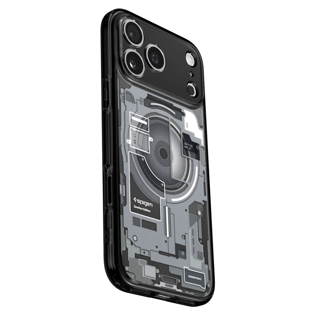 Spigen Ultra Hybrid MagSafe Zero One -kuori till iPhone 18 Pro/17 Pro - Musta