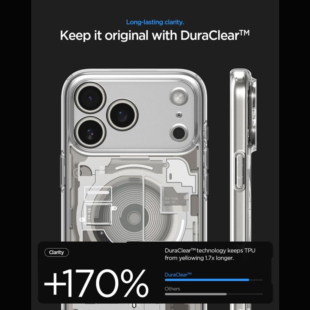 Spigen Ultra Hybrid MagSafe Zero One -kuori till iPhone 18 Pro/17 Pro - Titaani