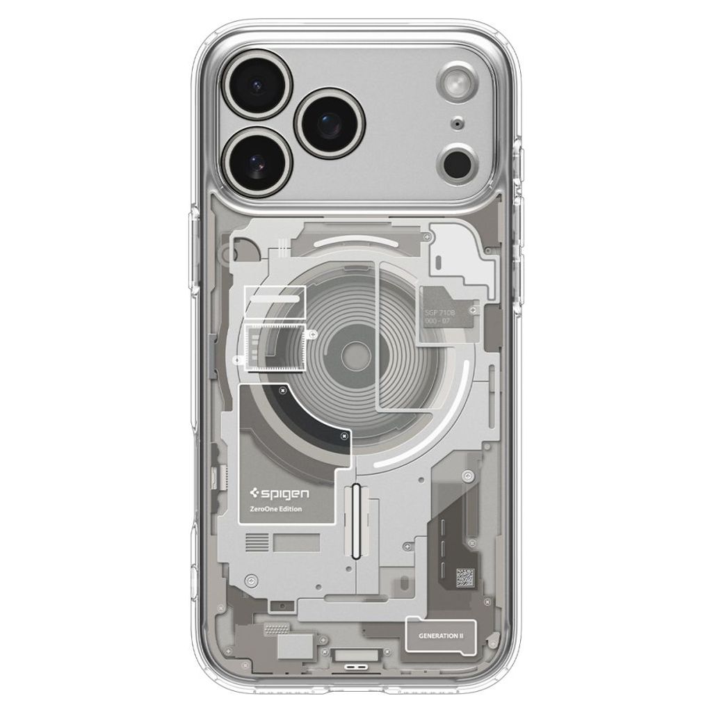 Spigen Ultra Hybrid MagSafe Zero One -kuori till iPhone 18 Pro/17 Pro - Titaani