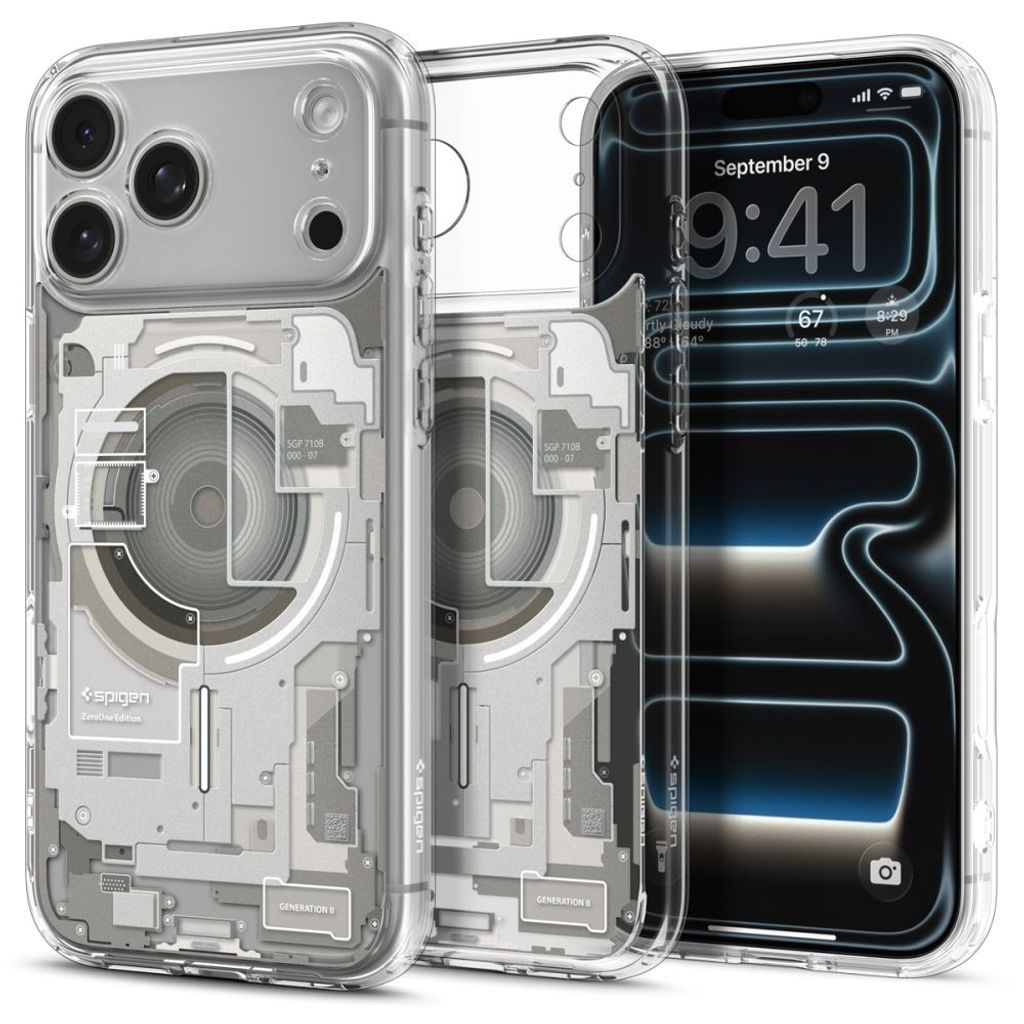 Spigen Ultra Hybrid MagSafe Zero One -kuori till iPhone 18 Pro/17 Pro - Titaani