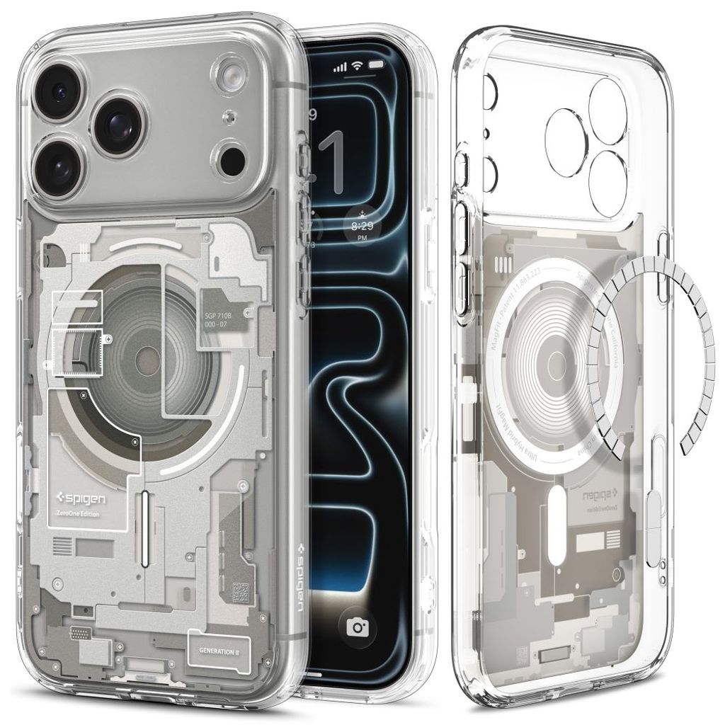 Spigen Ultra Hybrid MagSafe Zero One -kuori till iPhone 18 Pro/17 Pro - Titaani
