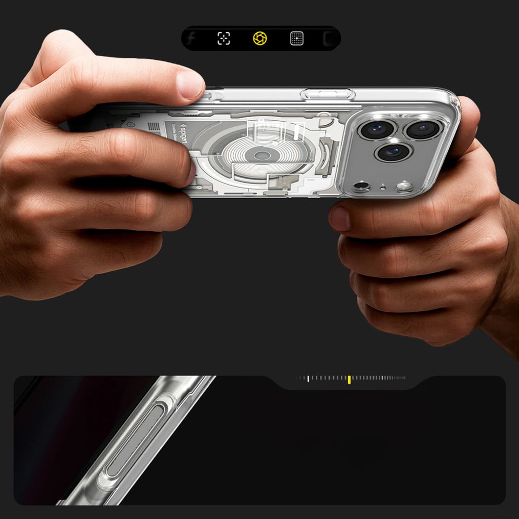 Spigen Ultra Hybrid MagSafe Zero One -kuori till iPhone 18 Pro/17 Pro - Titaani