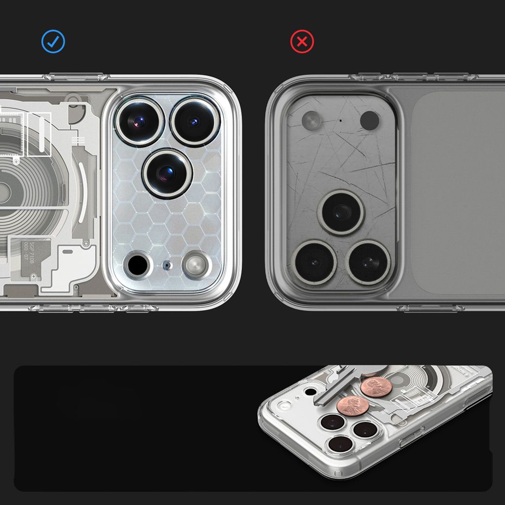 Spigen Ultra Hybrid MagSafe Zero One -kuori till iPhone 18 Pro/17 Pro - Titaani
