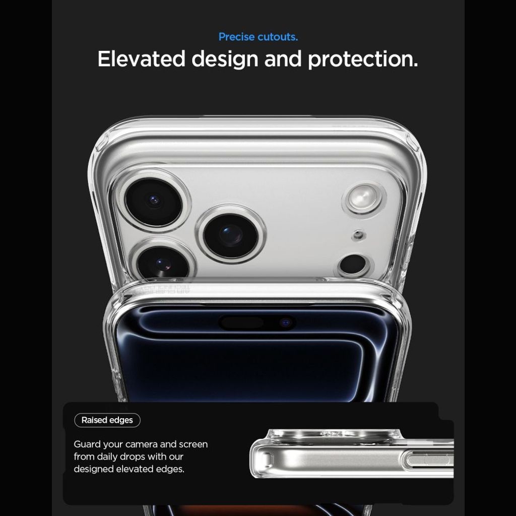 Spigen Ultra Hybrid MagSafe Zero One -kuori till iPhone 18 Pro/17 Pro - Valkoinen