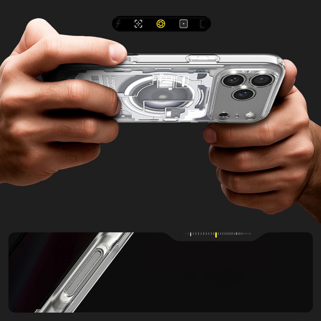 Spigen Ultra Hybrid MagSafe Zero One -kuori till iPhone 18 Pro/17 Pro - Valkoinen