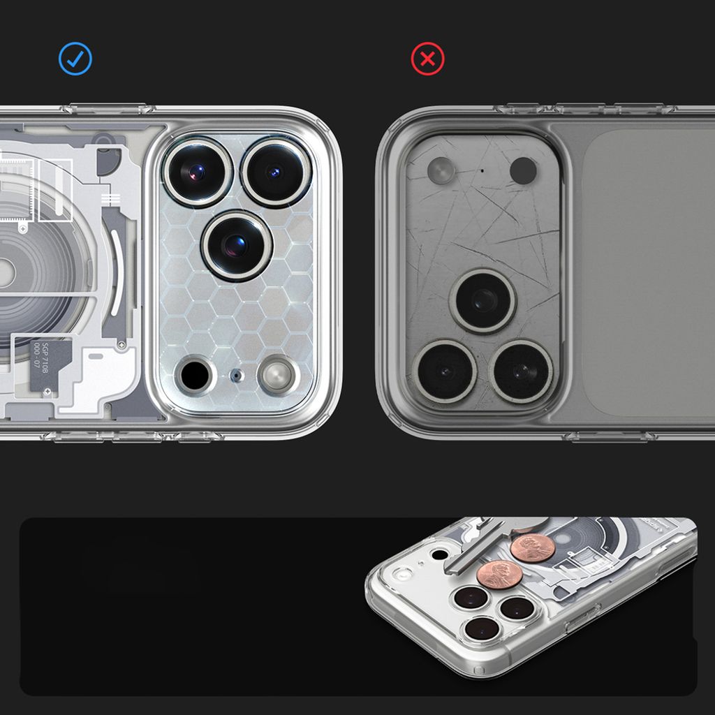 Spigen Ultra Hybrid MagSafe Zero One -kuori till iPhone 18 Pro/17 Pro - Valkoinen