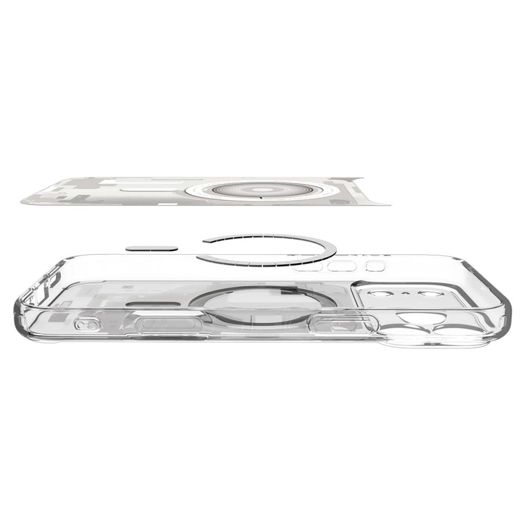 Spigen Ultra Hybrid MagSafe Zero One -kuori till iPhone 18 Pro/17 Pro - Valkoinen