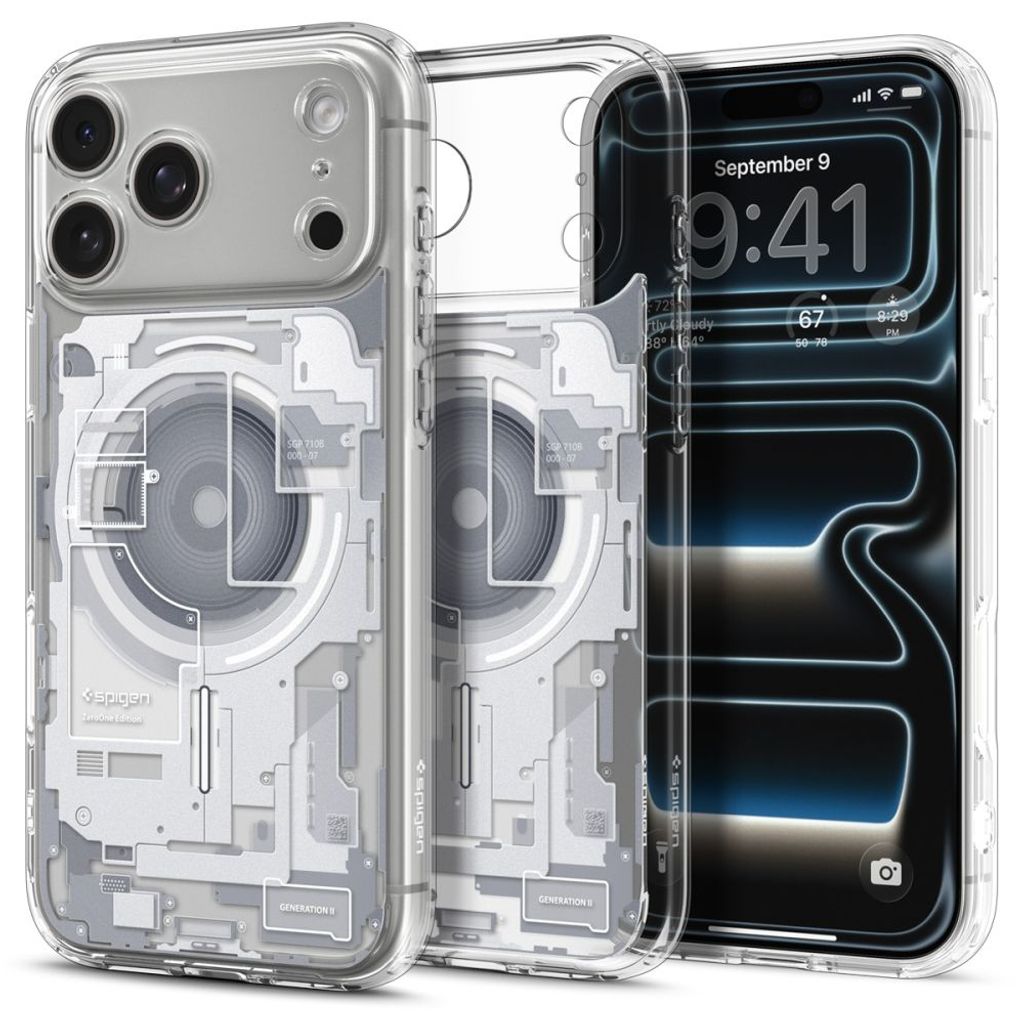 Spigen Ultra Hybrid MagSafe Zero One -kuori till iPhone 18 Pro/17 Pro - Valkoinen