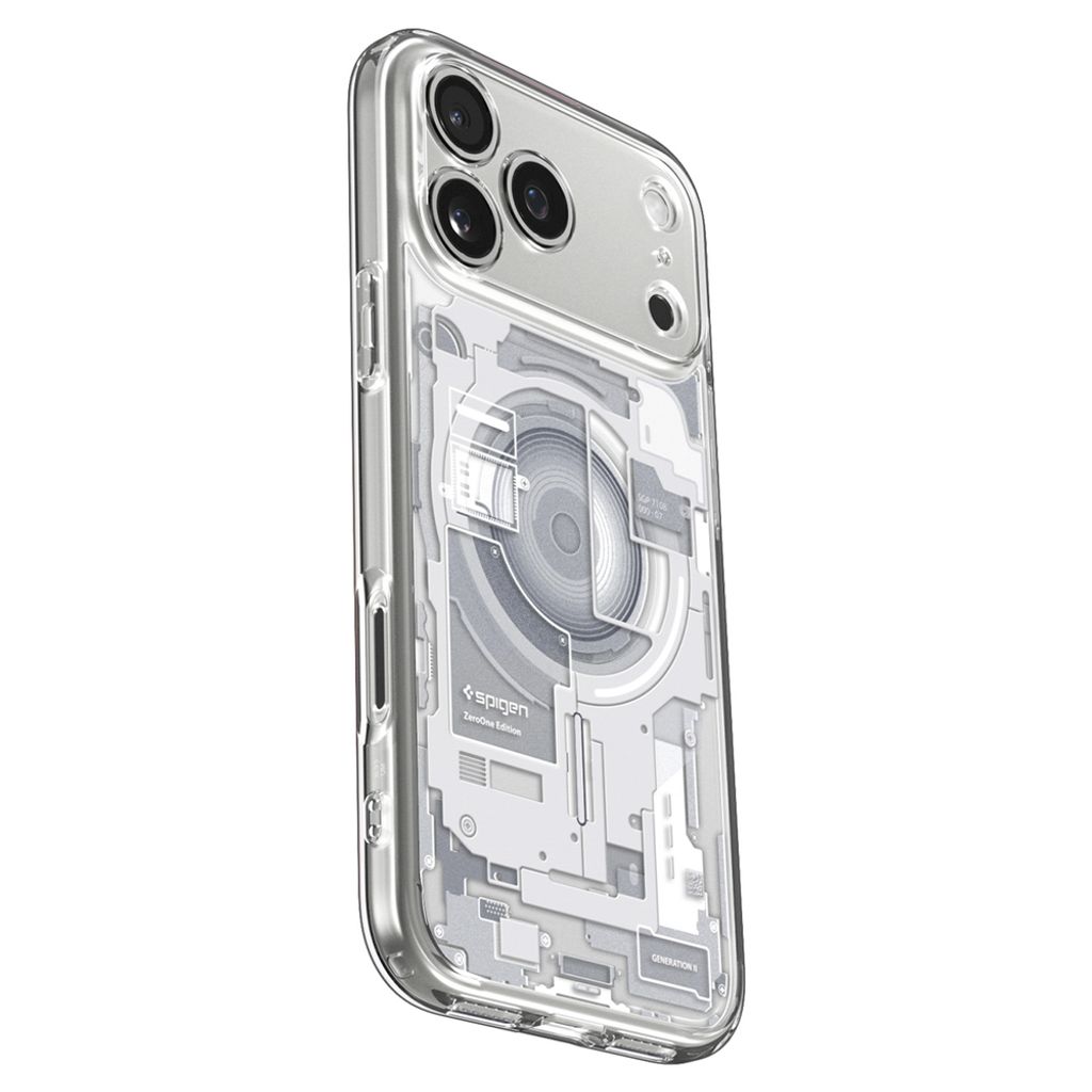 Spigen Ultra Hybrid MagSafe Zero One -kuori till iPhone 18 Pro/17 Pro - Valkoinen