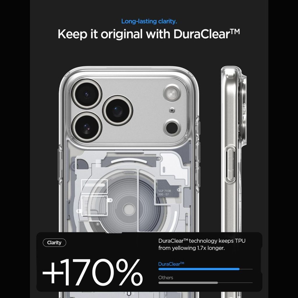 Spigen Ultra Hybrid MagSafe Zero One -kuori till iPhone 18 Pro/17 Pro - Valkoinen