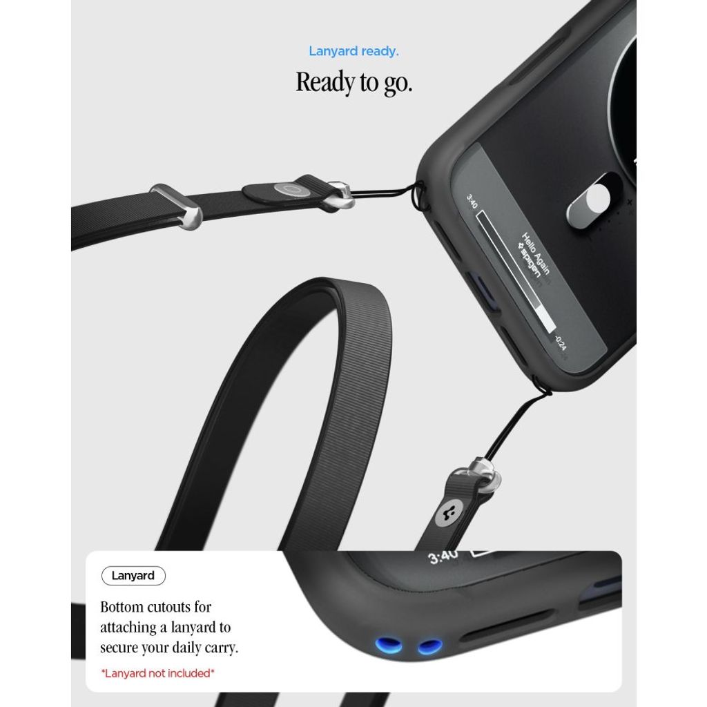 Spigen Ultra Hybrid MagSafe -kuori till iPhone 18 Pro Max/17 Pro Max - Musta