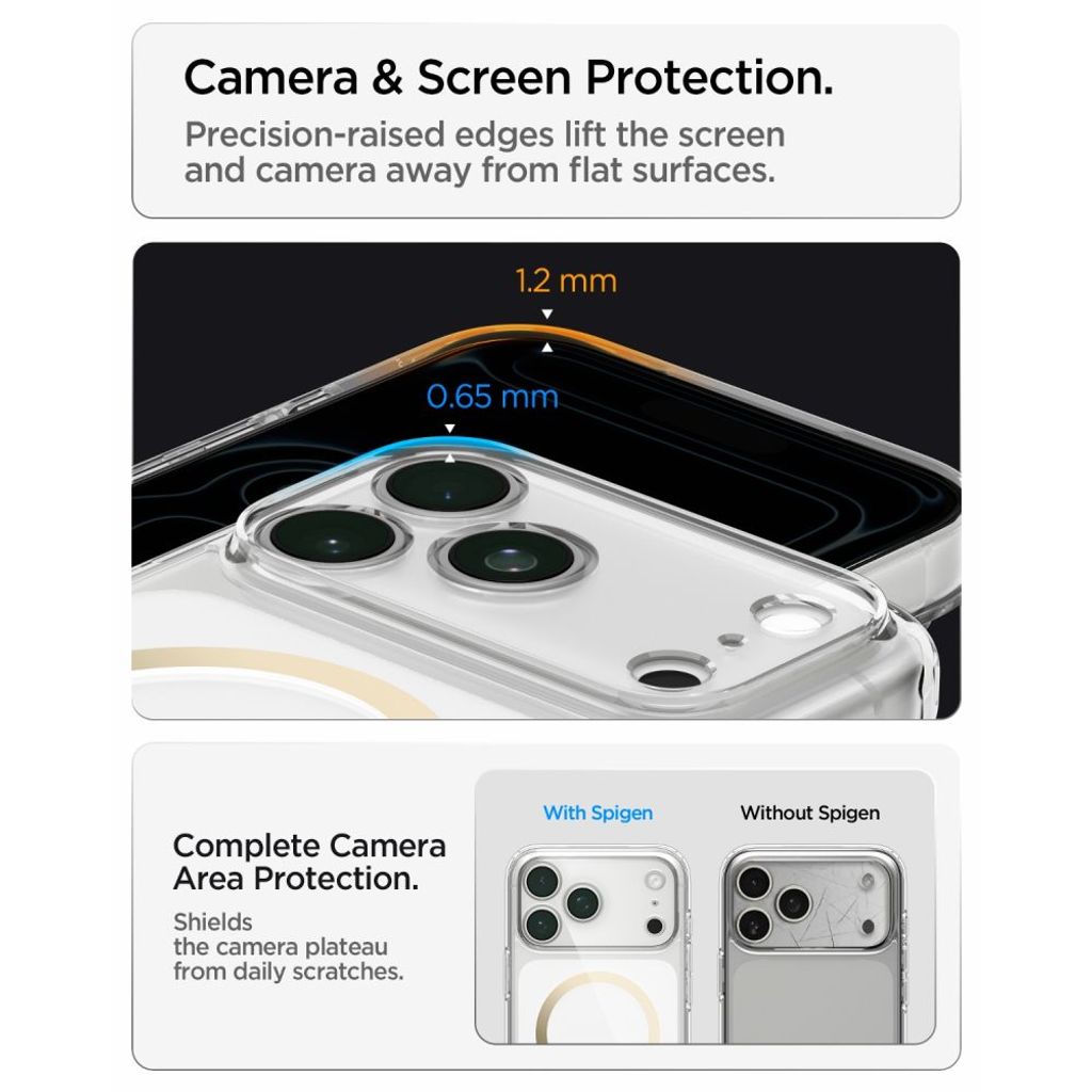 Spigen Ultra Hybrid MagSafe -kuori till iPhone 18 Pro Max/17 Pro Max - Kulta