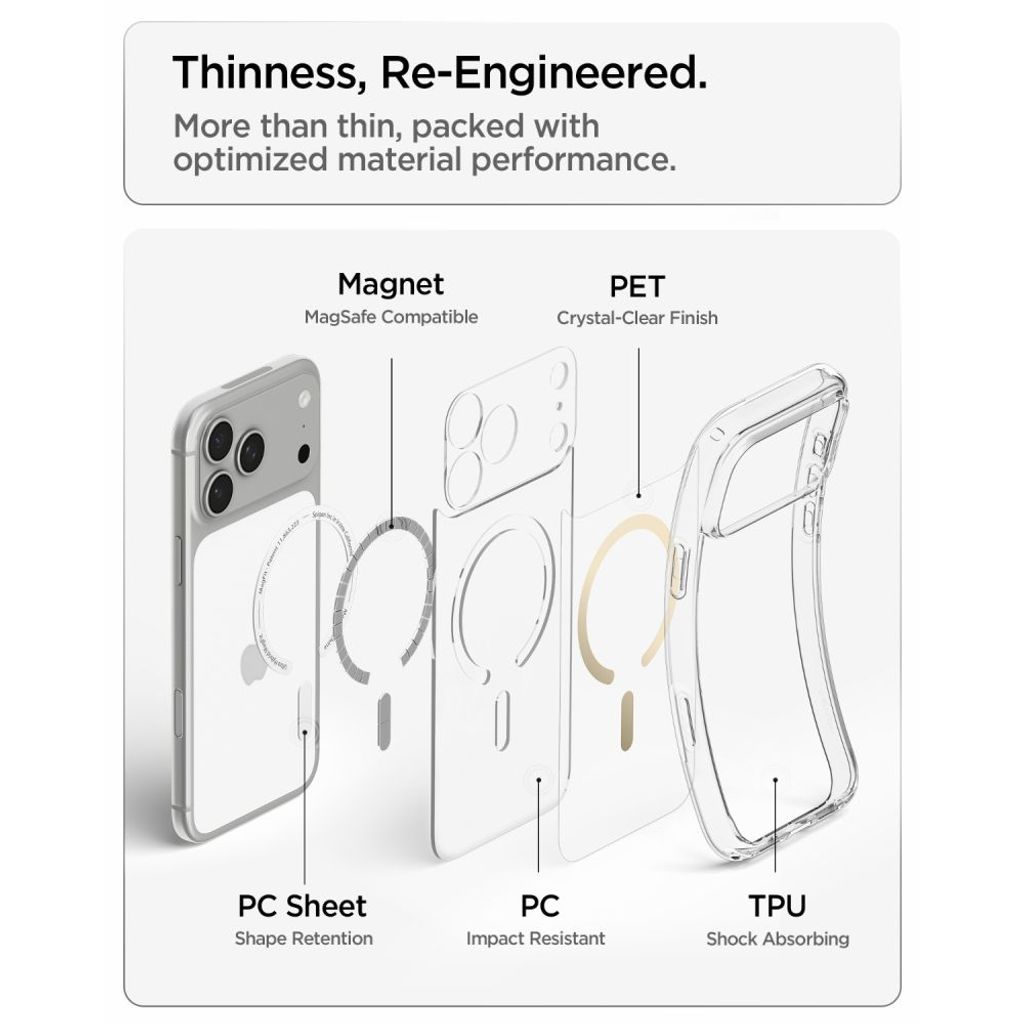 Spigen Ultra Hybrid MagSafe -kuori till iPhone 18 Pro Max/17 Pro Max - Kulta