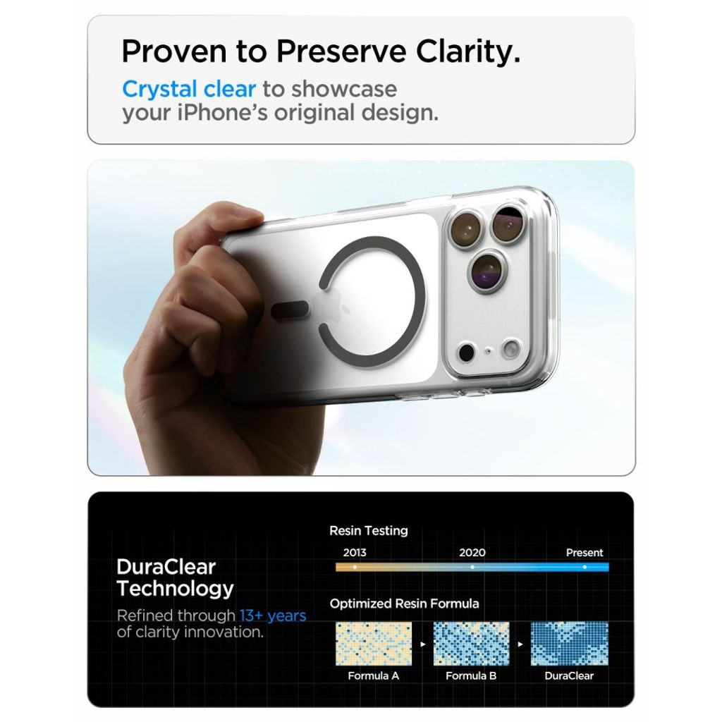 Spigen Ultra Hybrid MagSafe -kuori till iPhone 18 Pro Max/17 Pro Max - Grafiitti