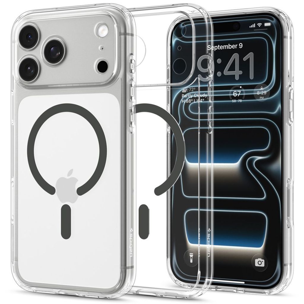 Spigen Ultra Hybrid MagSafe -kuori till iPhone 18 Pro Max/17 Pro Max - Grafiitti