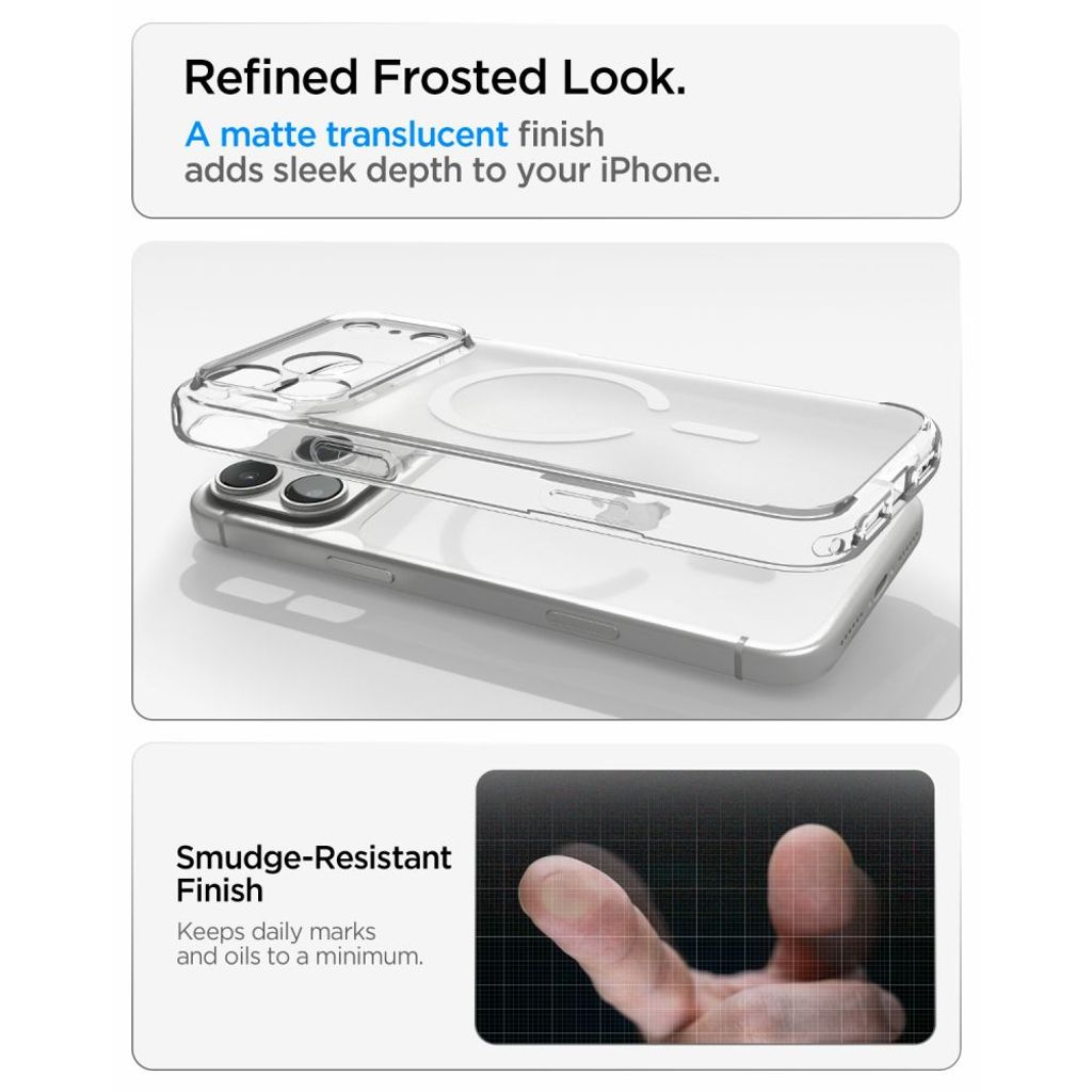 Spigen Ultra Hybrid MagSafe -kuori till iPhone 18 Pro Max/17 Pro Max - Valkoinen