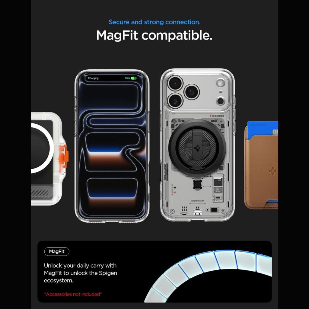 Spigen Ultra Hybrid MagSafe Neo One -kuori iPhone 18 Pro Max/17 Pro Max - Läpinäkyvä
