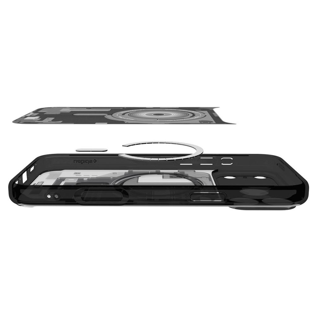 Spigen Ultra Hybrid MagSafe Zero One -kuori iPhone 18 Pro Max/17 Pro Max - Musta