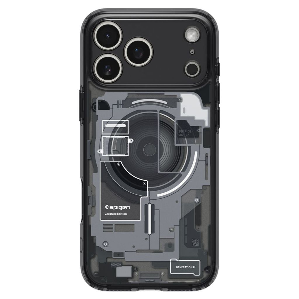 Spigen Ultra Hybrid MagSafe Zero One -kuori iPhone 18 Pro Max/17 Pro Max - Musta