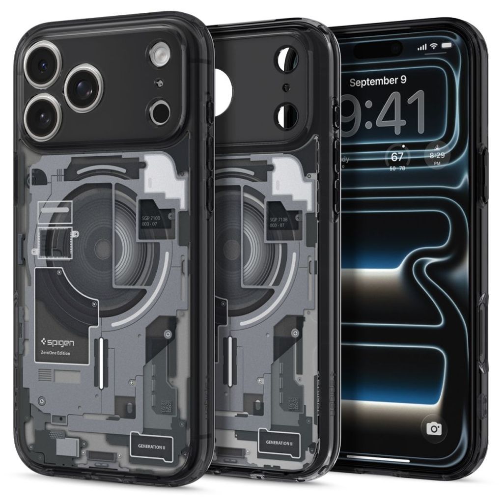 Spigen Ultra Hybrid MagSafe Zero One -kuori iPhone 18 Pro Max/17 Pro Max - Musta