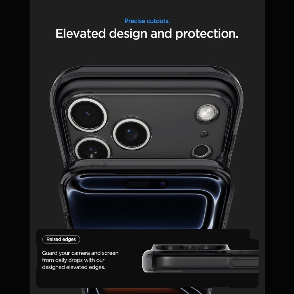 Spigen Ultra Hybrid MagSafe Zero One -kuori iPhone 18 Pro Max/17 Pro Max - Musta
