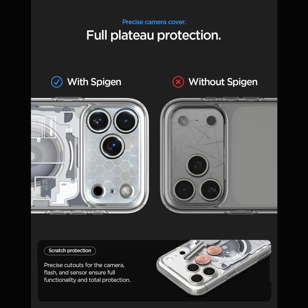 Spigen Ultra Hybrid MagSafe Zero One -kuori iPhone 18 Pro Max/17 Pro Max - Valkoinen