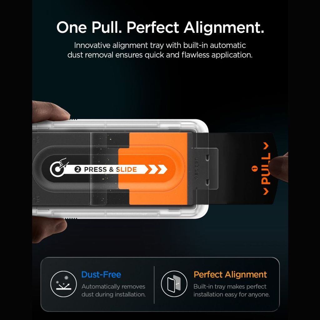 Spigen Glas.tR EZ Fit Pro HD AC Privacy Skærmbeskyttelse 2-Pak til iPhone 18 Pro Max