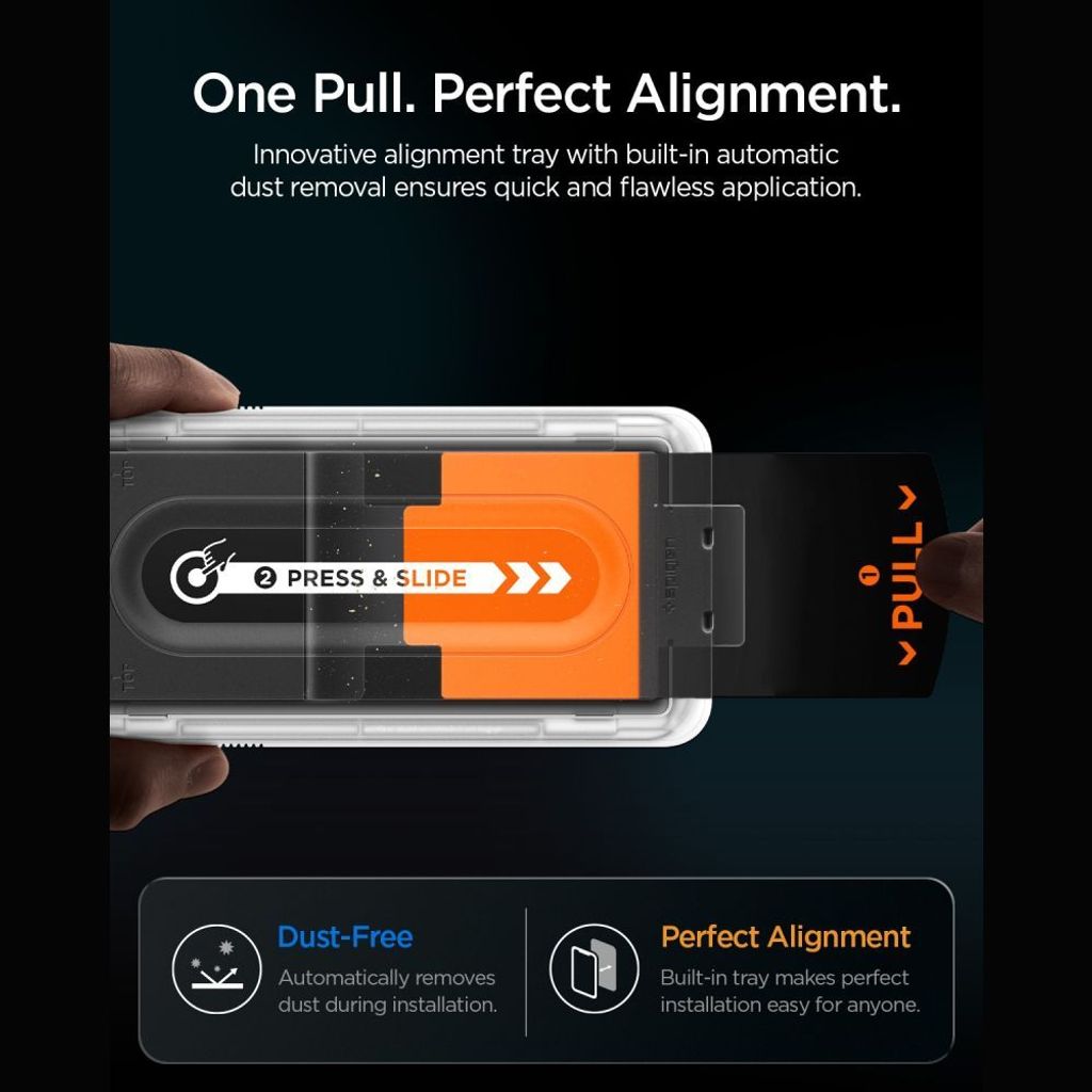 Spigen Glas.tR EZ Fit Pro HD AC Privacy Skærmbeskyttelse till iPhone 18 Pro Max