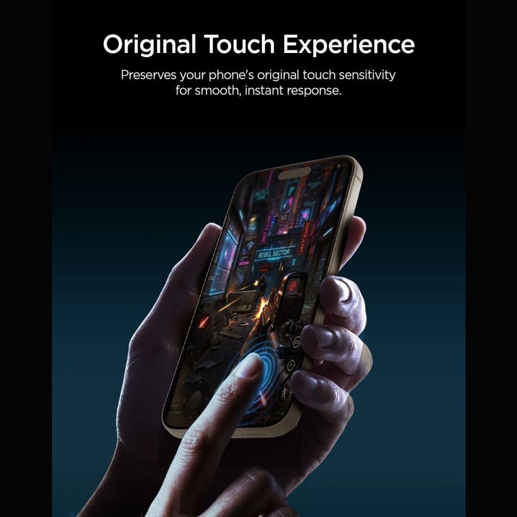 Spigen Glas.tR EZ Fit Pro HD AC Privacy Skærmbeskyttelse till iPhone 18 Pro