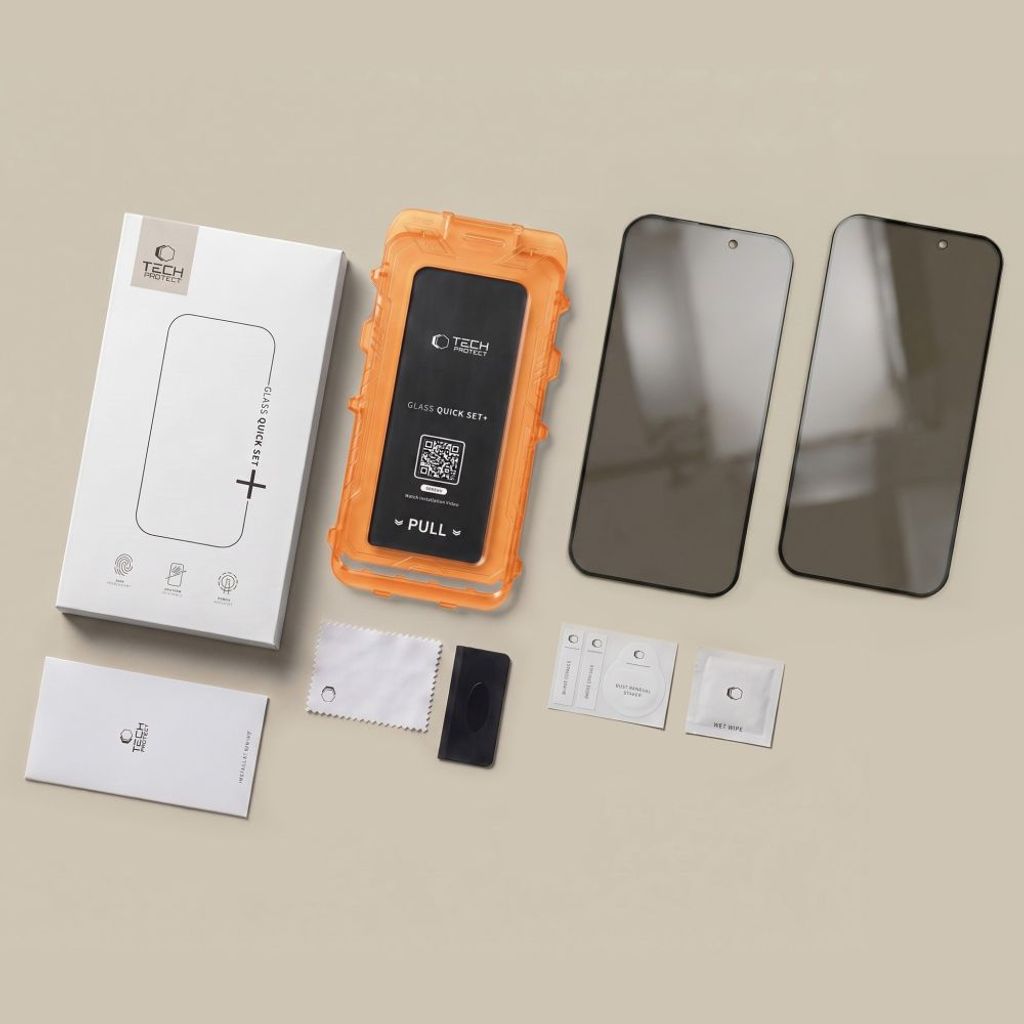 Tech-Protect Quick Set Spy+ Privacy Skärmskydd 2-pack till iPhone 18 Pro