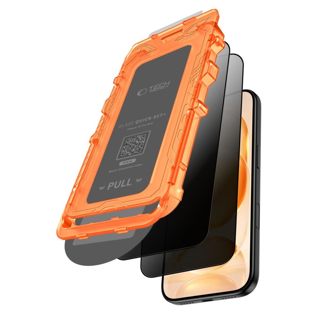 Tech-Protect Quick Set Spy+ Privacy Skärmskydd 2-pack till iPhone 18 Pro