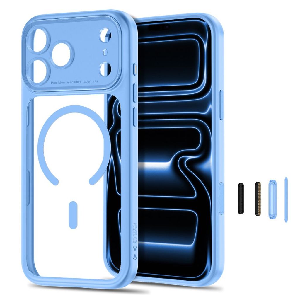 Tech-Protect MagPeak MagSafe CC -kuori till iPhone 18 Pro/17 Pro - Sininen