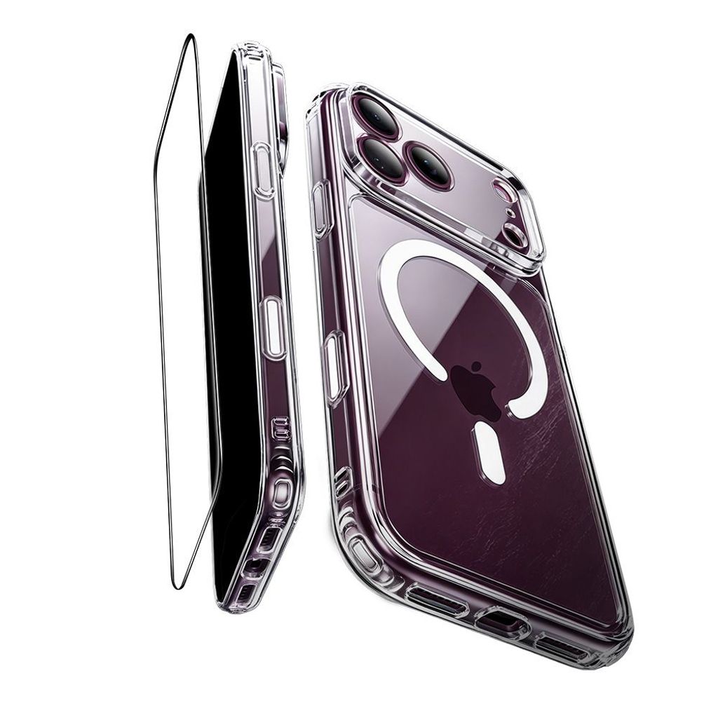 ESR Classic Hybrid MagSafe -kuori till iPhone 18 Pro/17 Pro - Läpinäkyvä