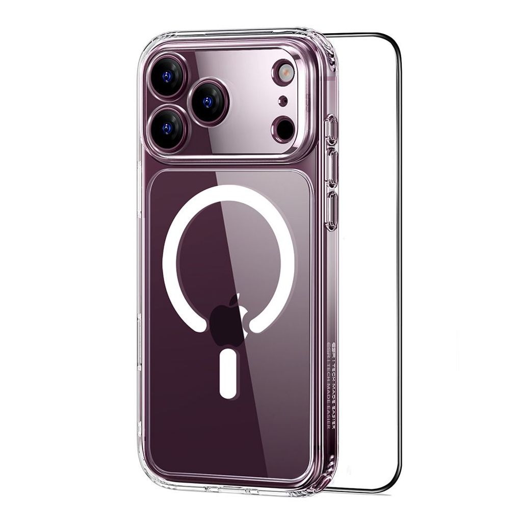 ESR Classic Hybrid MagSafe -kuori till iPhone 18 Pro Max/17 Pro Max - Läpinäkyvä