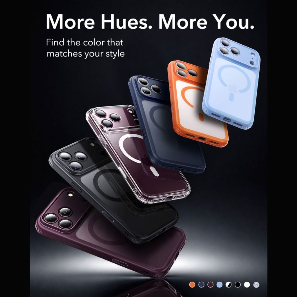 ESR Classic Hybrid MagSafe -kuori till iPhone 18 Pro Max/17 Pro Max - Musta