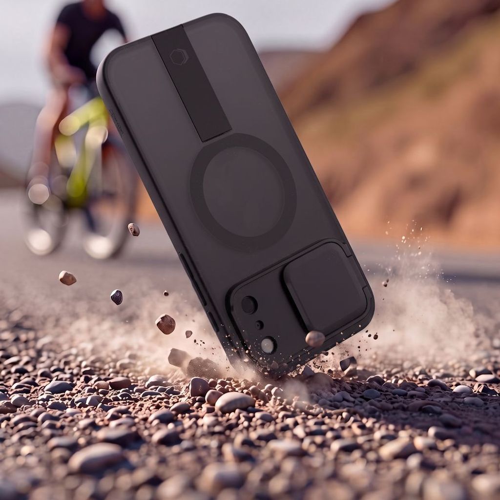 Tech-Protect Kevlar Aura MagSafe -kuori till iPhone 18 Pro/17 Pro - Musta
