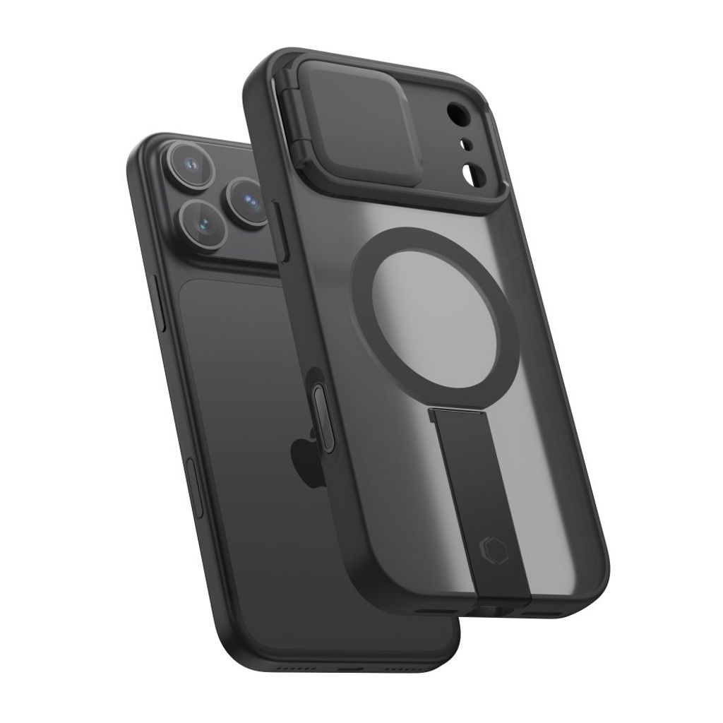Tech-Protect Kevlar Aura MagSafe -kuori till iPhone 18 Pro/17 Pro - Musta