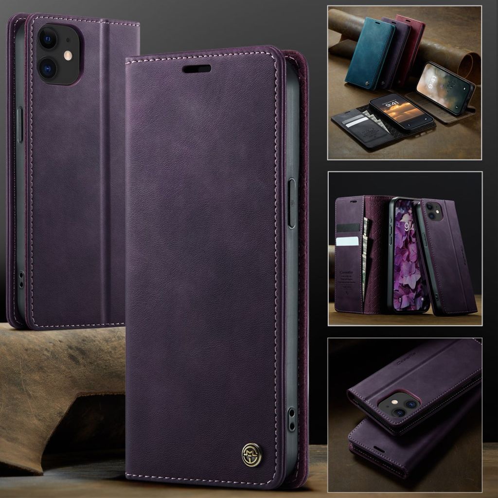 CASEME iPhone 12 Mini Cover with Card slots - Purple