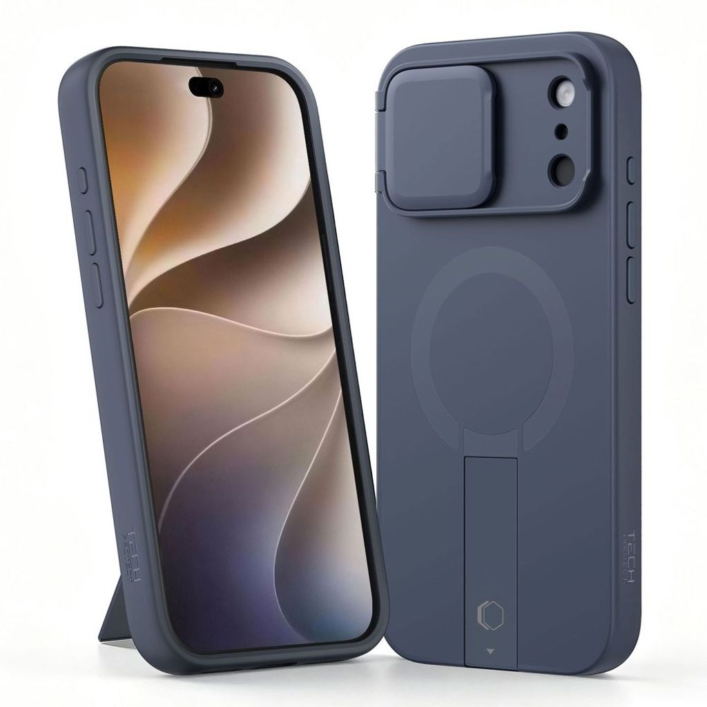 Tech-Protect Kevlar Aura MagSafe -kuori till iPhone 18 Pro/17 Pro - Sininen