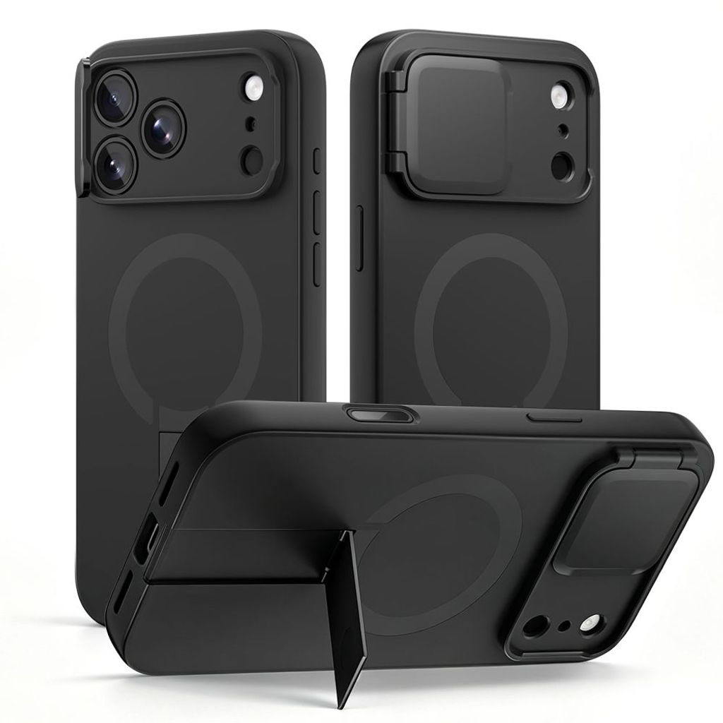 Tech-Protect Kevlar Aura MagSafe -kuori till iPhone 18 Pro Max/17 Pro Max - Musta