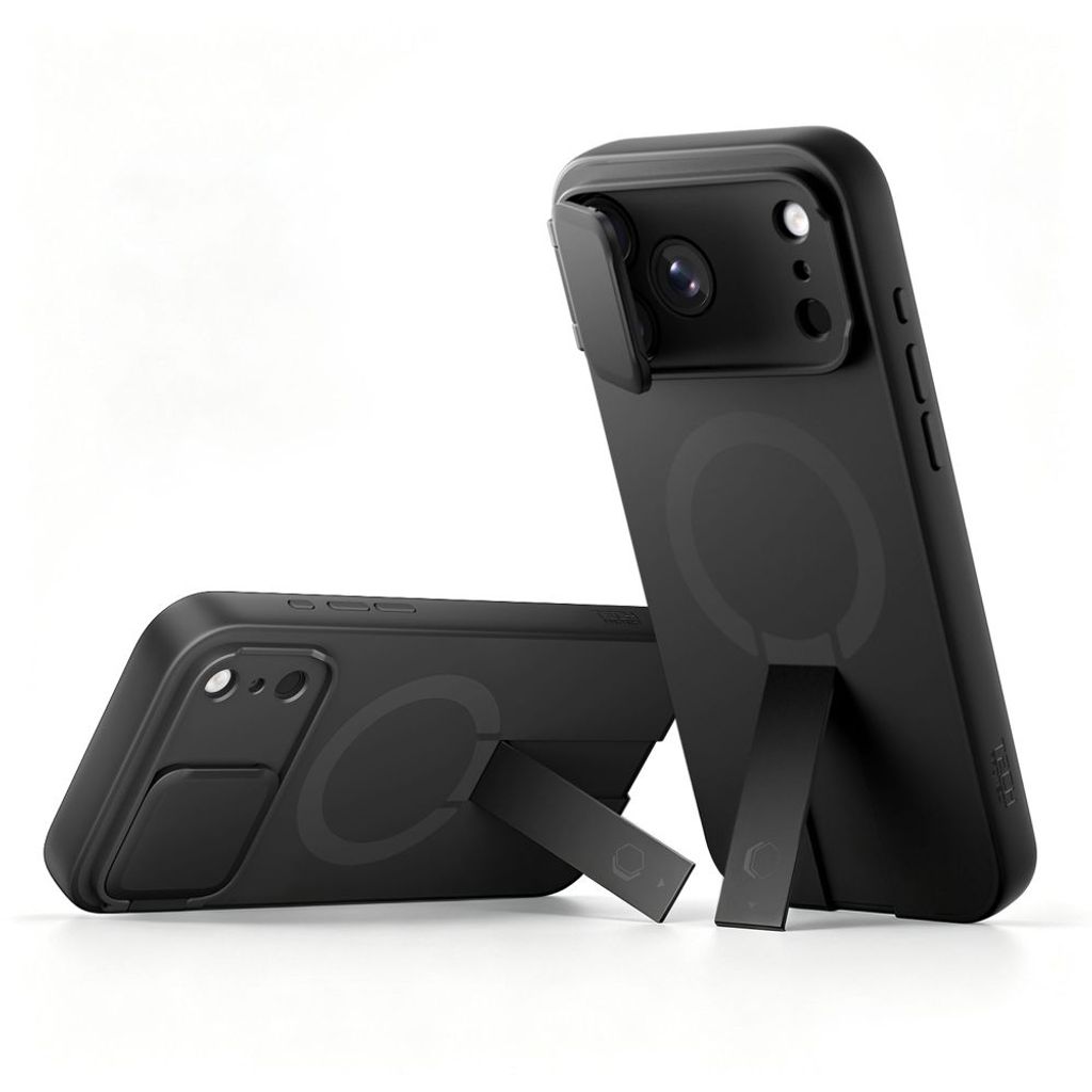 Tech-Protect Kevlar Aura MagSafe -kuori till iPhone 18 Pro Max/17 Pro Max - Musta