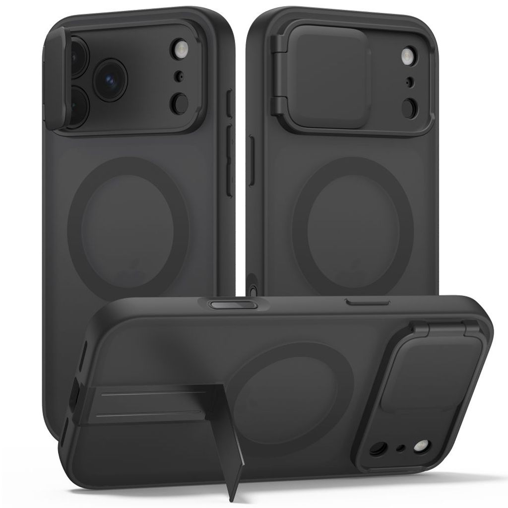 Tech-Protect Kevlar Aura MagSafe -kuori till iPhone 18 Pro Max/17 Pro Max - Musta