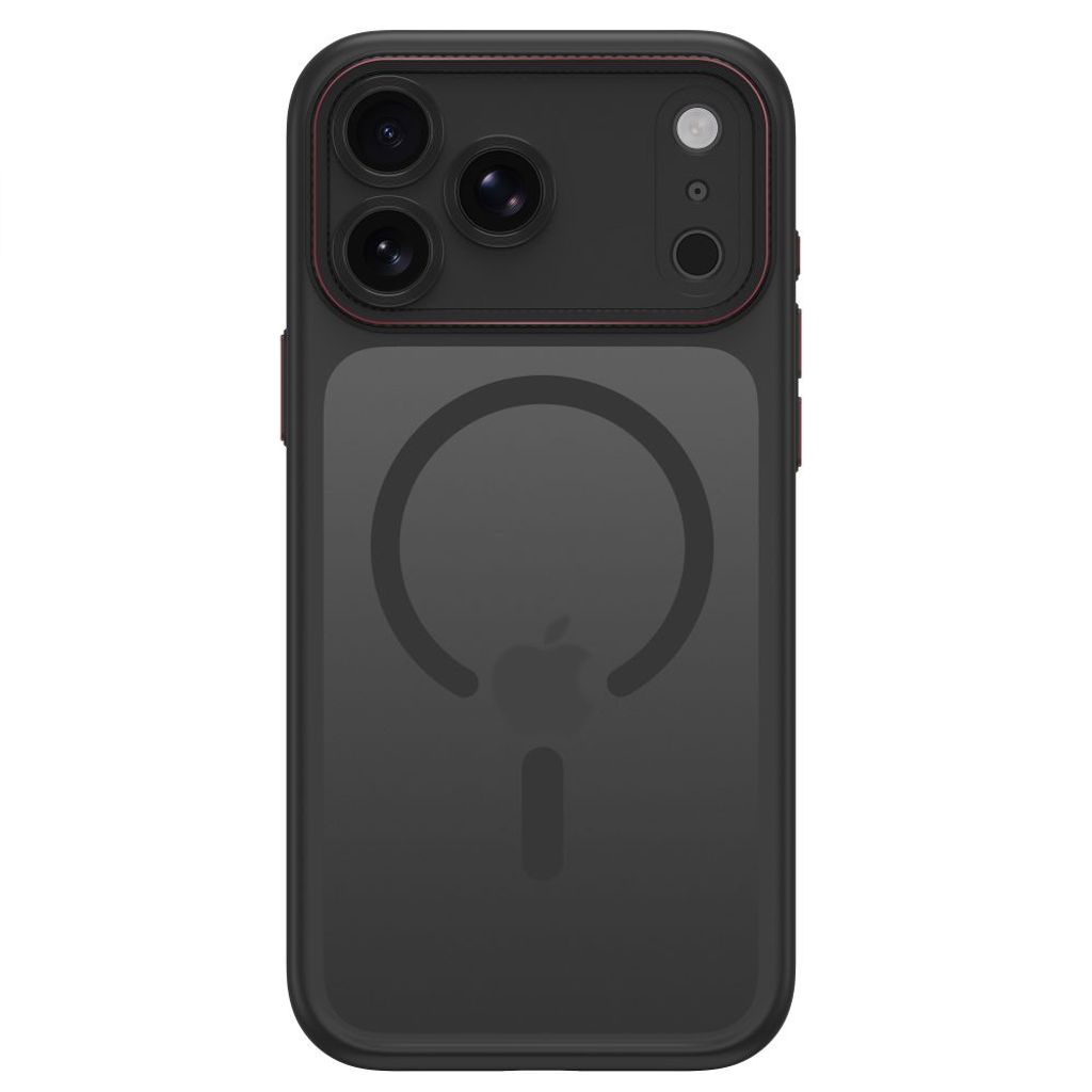 Tech-Protect MagCam MagSafe -kuori till iPhone 18 Pro/17 Pro - Musta/Punainen